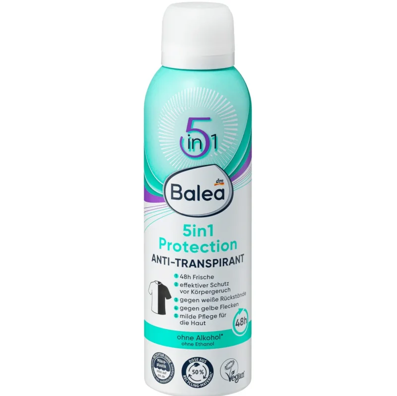 Balea Déodorant anti-transpirant 5in1 Protection – Lovemetique