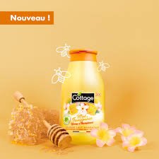 COTTAGE DOUCHE LAIT HYDRATANTE HONEY AND FRANGIPANIER 250ML