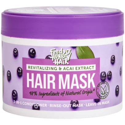 Feedyo Hungry Hair Revitalizing Acai Extract Hair Mask 300 ml