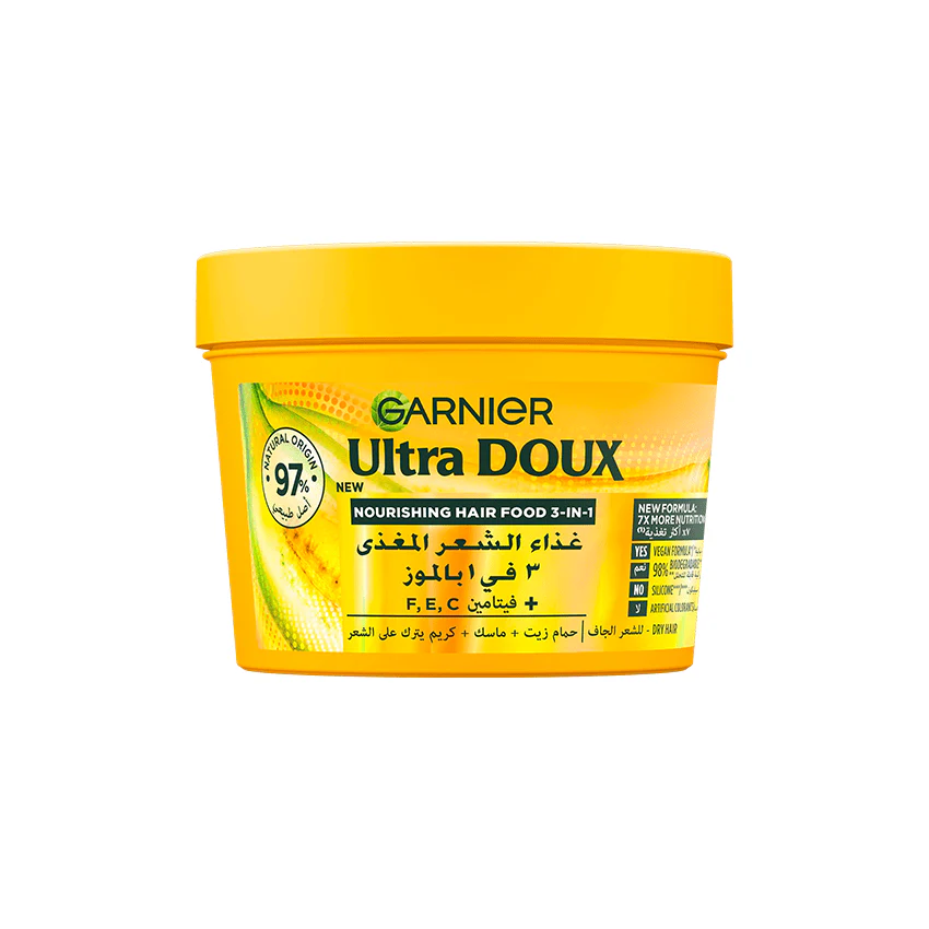 Garnier ultra doux hair food masque nourissant multi usages à la banane