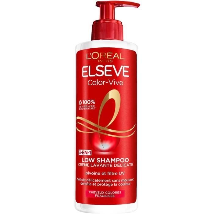 L’ORÉAL PARIS ELSEVE COLOR-VIVE LOW SHAMPOO 3-EN-1 – 400ML