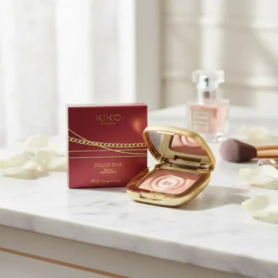 Iluminator, Kiko Milano, Dolce Diva Baked Highlighter, 02 Elegant Rose, 10 g