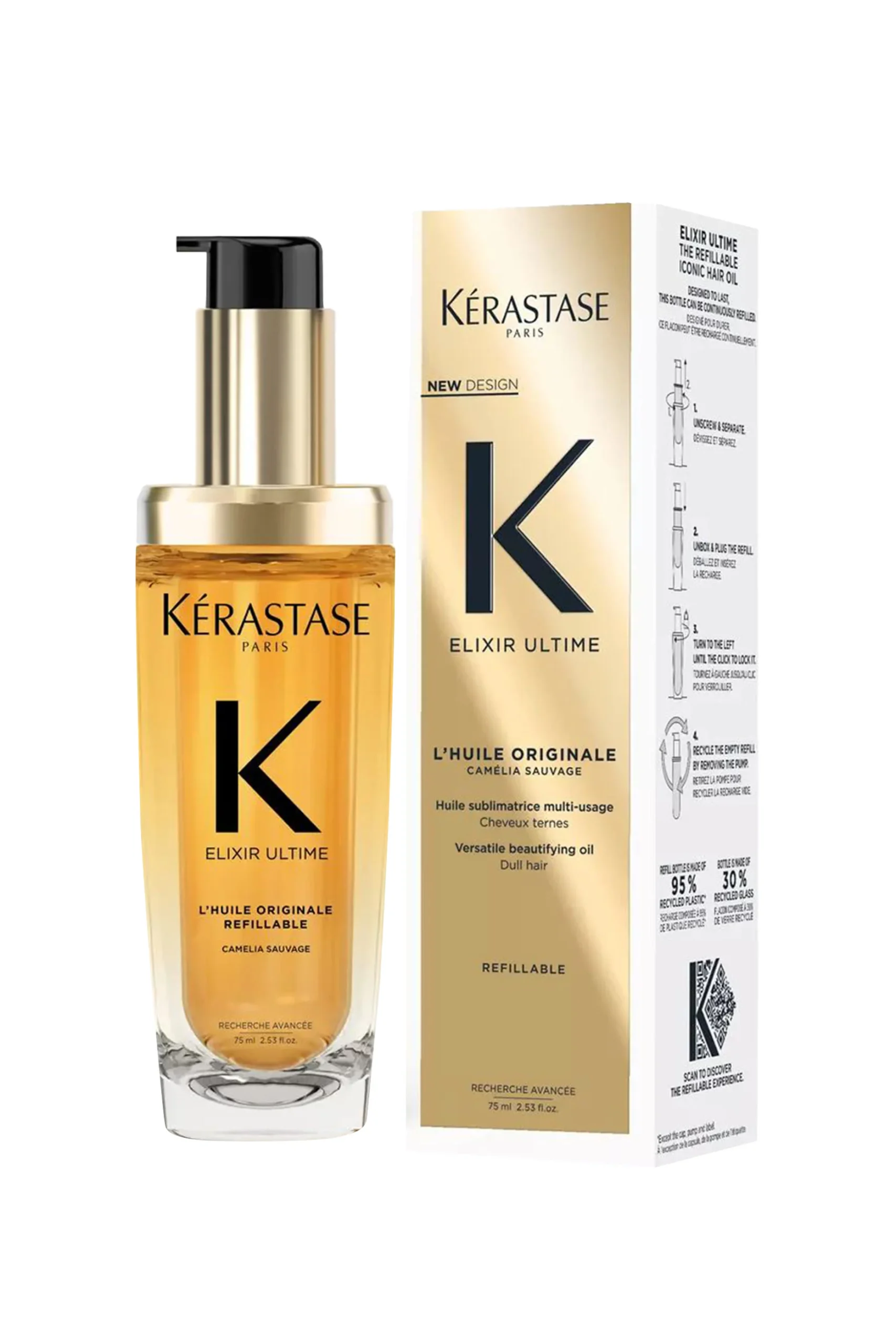 Kerastase Elixir Ultime Refillable Hydrating Hair Oil for Womens