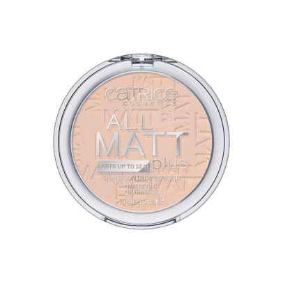 Poudre Catrice All Matt Plus Shine Control Couleur #E6C5B3 Référence 010