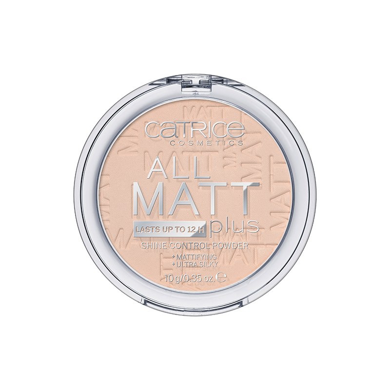 Poudre Catrice All Matt Plus Shine Control Couleur #E6C5B3 Référence 010