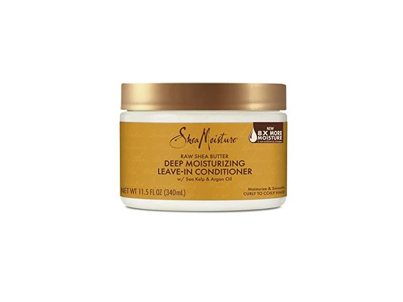 Shea Moisture Deep Moisturizing Leave-In Conditioner, Raw Shea Butter, Sea Kelp & Argan Oil 340 mL