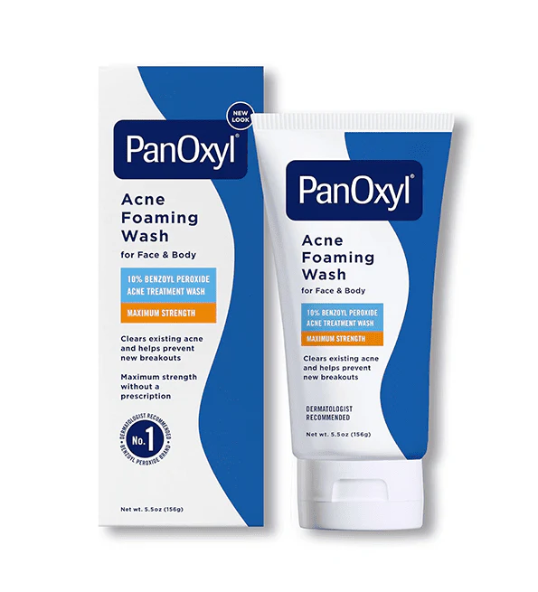 PanOxyl – Acne Foaming Wash Benzoyl Peroxide 10% Maximum Strength 156g
