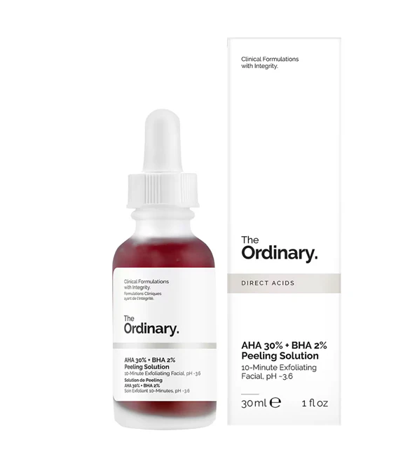 THE ORDINARY Solution de Peeling AHA 30% + BHA 2% - Soin Exfoliant 30ML