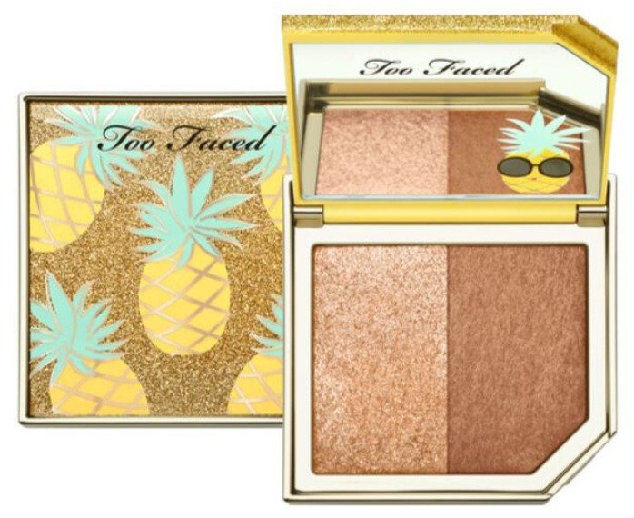 Too Faced Tutti Frutti Pineapple Paradise Strobing Bronzer Highlighting Duo Sun